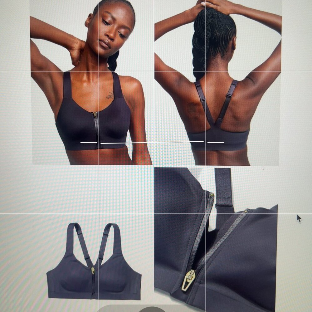 ITEM 167 - NWT Victoria's Secret Knockout Sports Bra - Grey Size 36 DDD